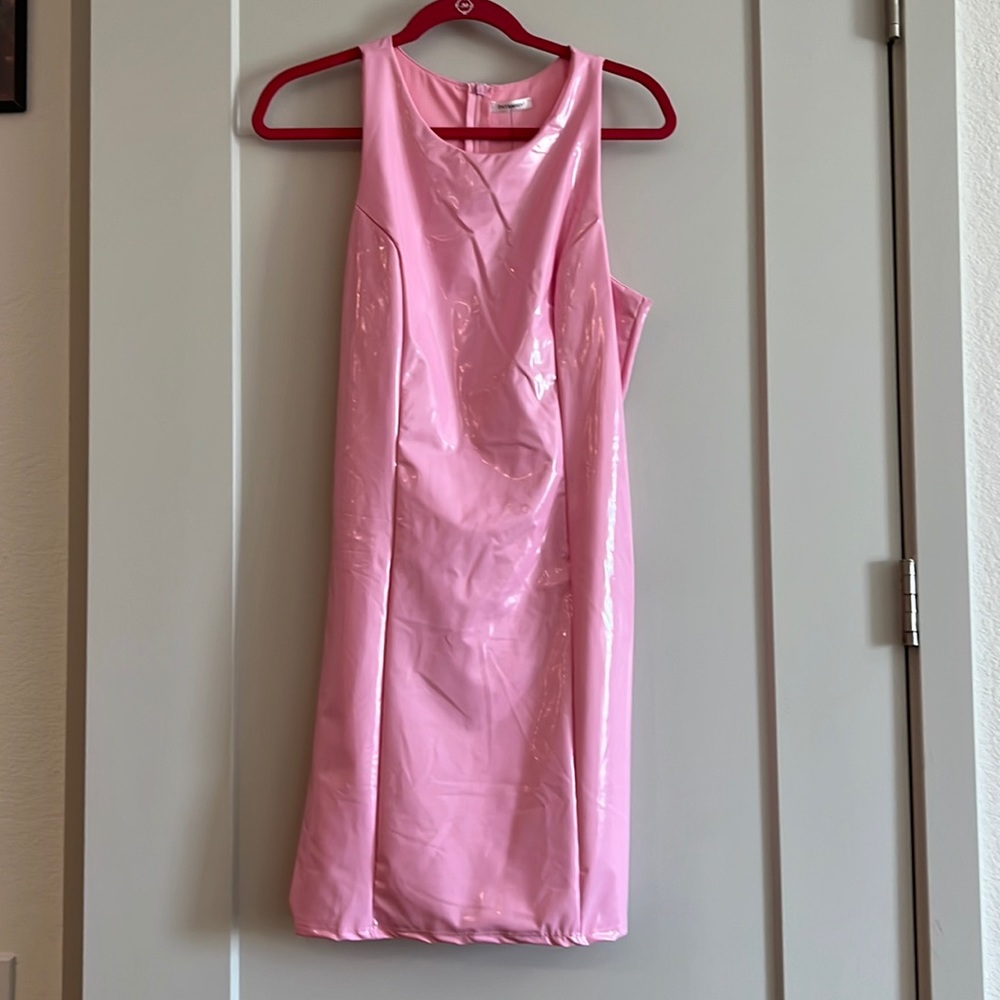Baby Pink Latex Dress